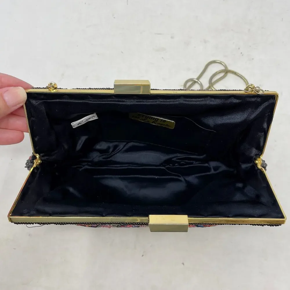 Vintage Studio 18 for La Regale Beaded Purse Shoulder Bag Kisslock